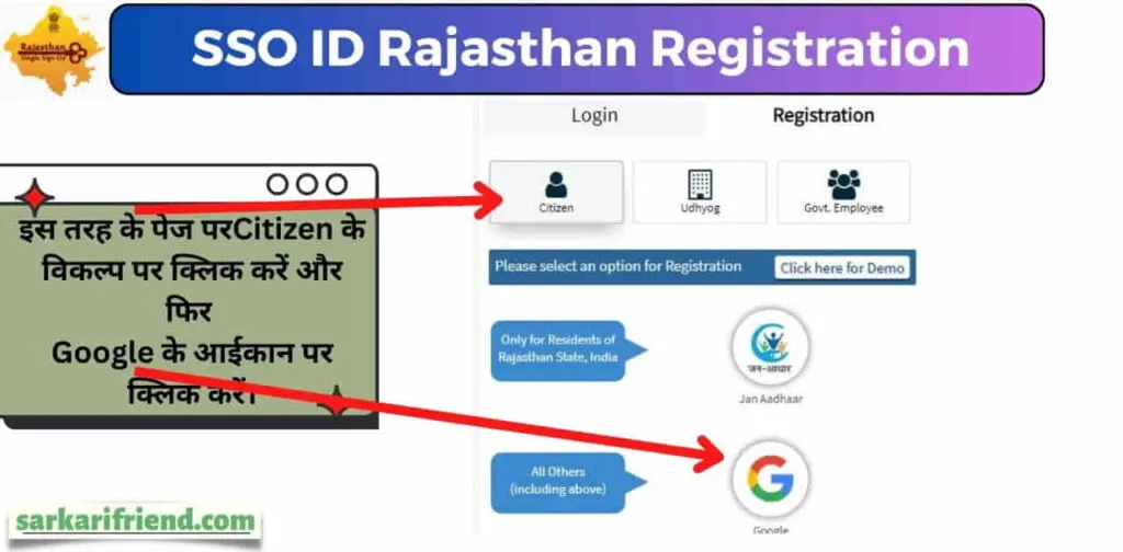 SSO ID Login Rajasthan & registration