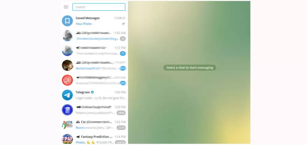 Telegram Messenger home page