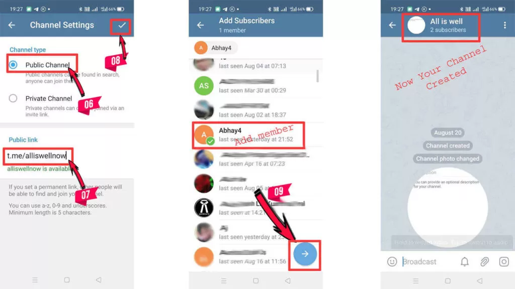 Telegram Channel Creation Process pic 2
