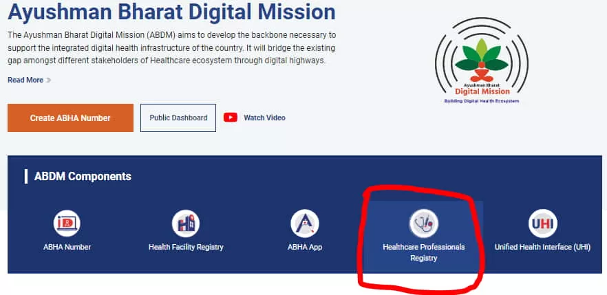 create Healthcare Professional ID