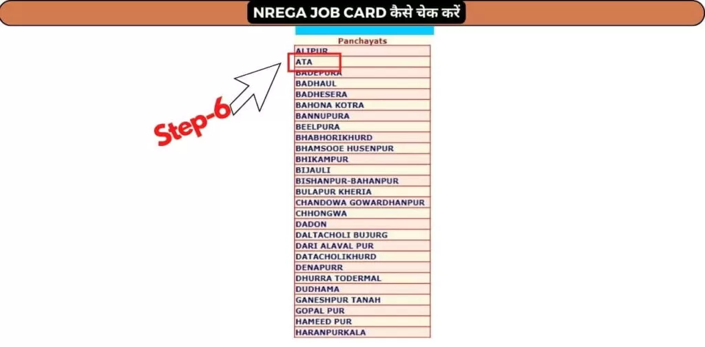 NREGA JOB CARD कैसे चेक करें 6