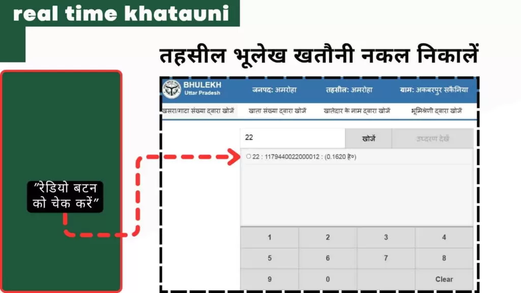 तहसील भूलेख खतौनी नकल