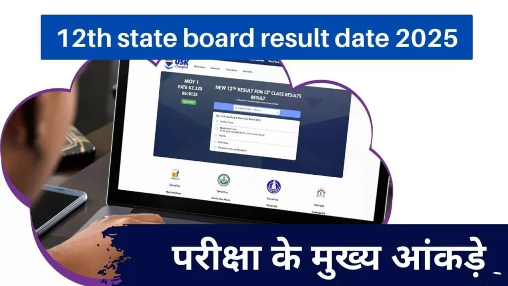 12th state board result date 2025